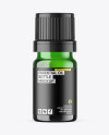 Green Glass Essential Oil Bottle Mockup