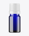 Blue Glass Essential Oil Bottle Mockup