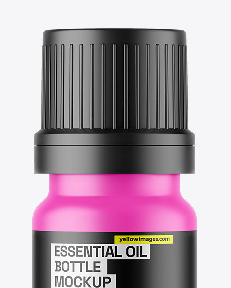 Matte Essential Oil Bottle Mockup