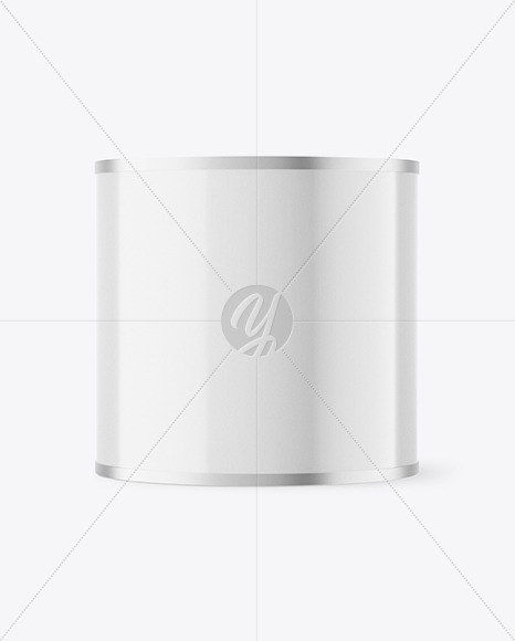 Glossy Tin Can Mockup