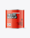 Glossy Tin Can Mockup