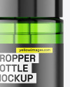 Green Dropper Bottle Mockup