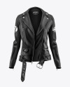 Women's Leather Jacket Mockup - Front View