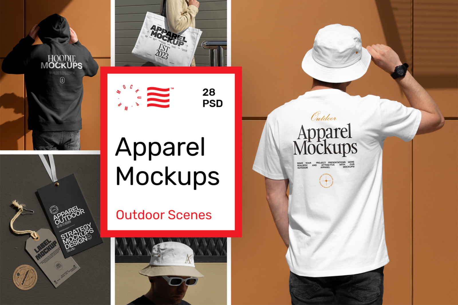 Apparel Mockups - Outdoor Scenes