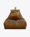 Leather Bean Bag Chair Mockup