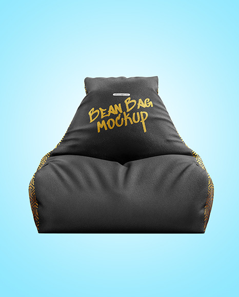 Leather Bean Bag Chair Mockup