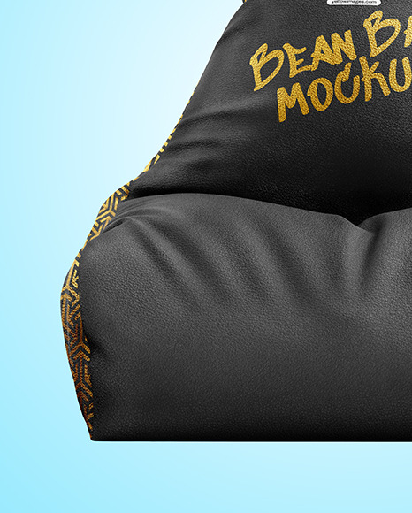 Leather Bean Bag Chair Mockup