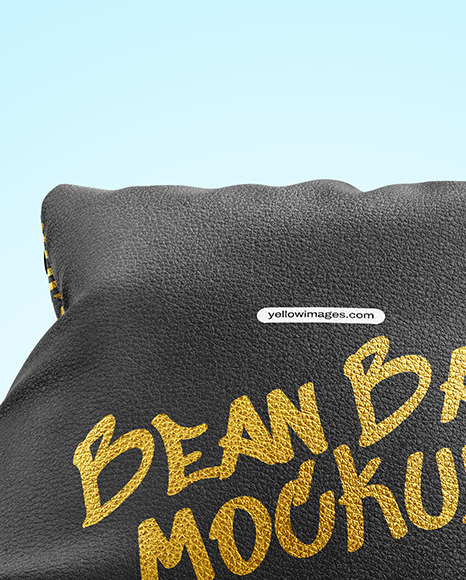 Leather Bean Bag Chair Mockup