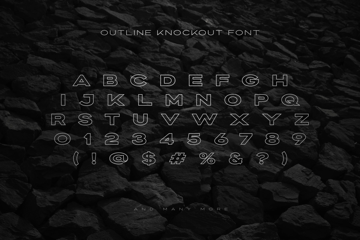 Knockout - Extended Font Family Knockout - Extended Font Family