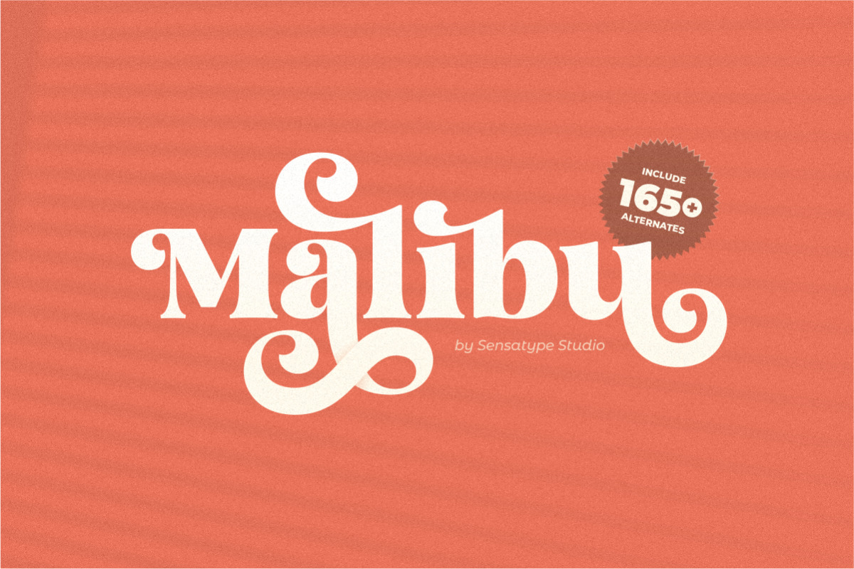 Malibu - Fancy Vintage Font