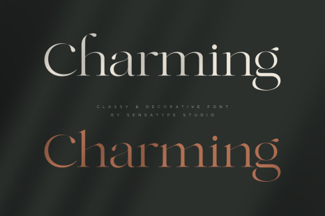 Charming - Classy & Decorative Font - Stylish typeface