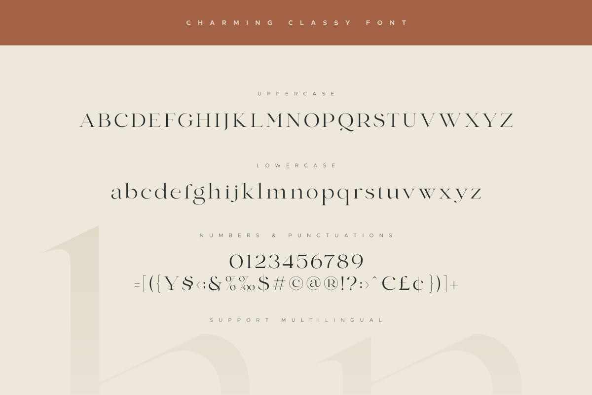 Charming - Classy & Decorative Font Charming - Classy & Decorative Font