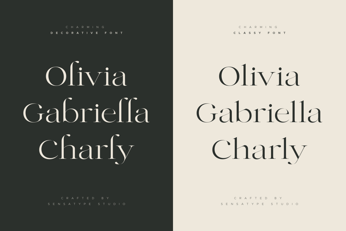 Charming - Classy & Decorative Font Charming - Classy & Decorative Font