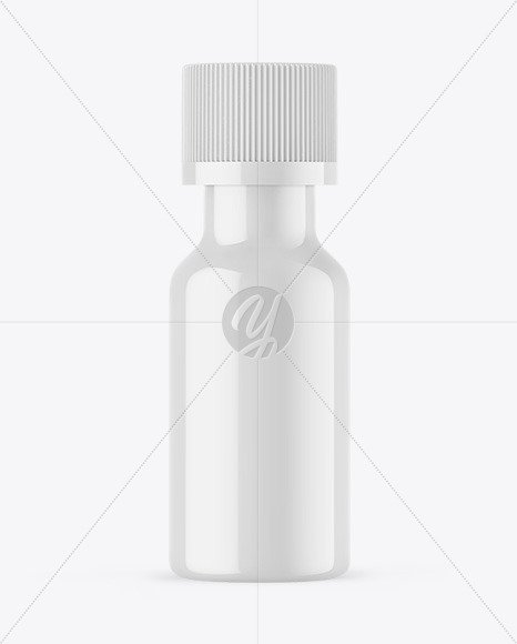 Glossy Essential Oil Bottle Mockup