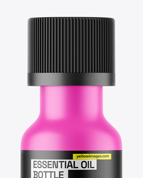 Matte Essential Oil Bottle Mockup