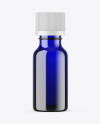 Blue Glass Essential Oil Bottle Mockup