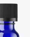 Blue Glass Essential Oil Bottle Mockup