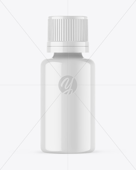 Glossy Essential Oil Bottle Mockup