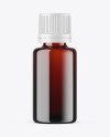 Dark Amber Glass Essential Oil Bottle Mockup