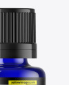 Blue Glass Essential Oil Bottle Mockup