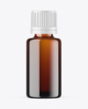 Amber Glass Essential Oil Bottle Mockup
