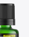 Green Glass Essential Oil Bottle Mockup