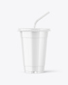 Glossy Soda Cup Mockup