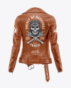 Women's Leather Jacket Mockup - Back View