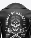 Women's Leather Jacket Mockup - Back View