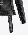 Women's Leather Jacket Mockup - Back View