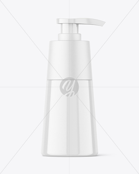 Glossy Pump Bottle Mockup