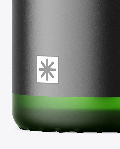 Frosted Green Dropper Bottle Mockup