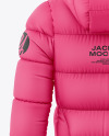 Woman's Down Jacket Mockup - Back View