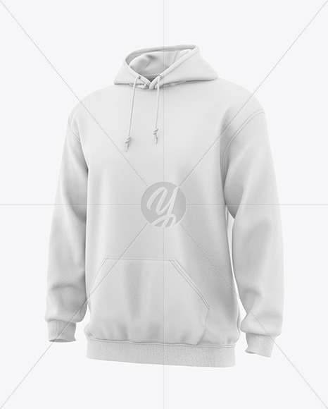 Men's Hoodie Mockup - Half Side View