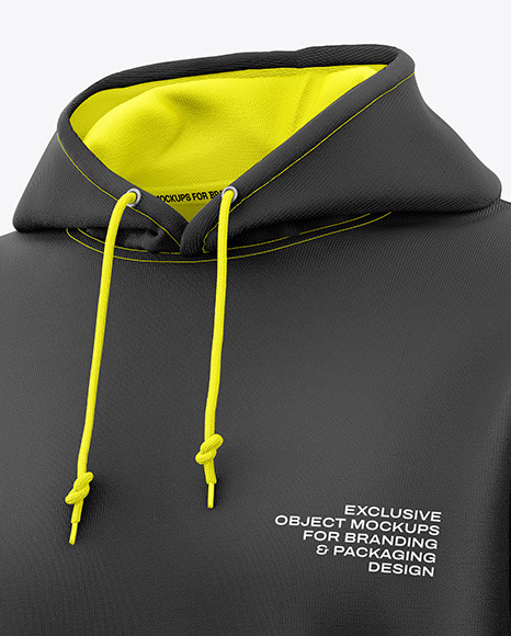 Men's Hoodie Mockup - Half Side View