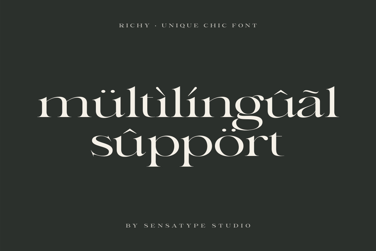 Richy - Unique Chic Font Richy - Unique Chic Font