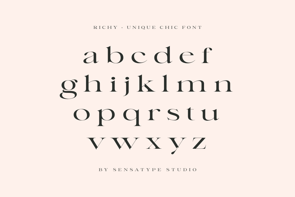 Richy - Unique Chic Font Richy - Unique Chic Font