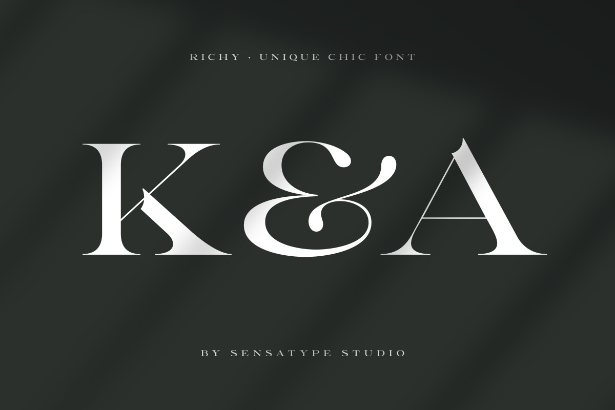 Richy - Unique Chic Font Richy - Unique Chic Font