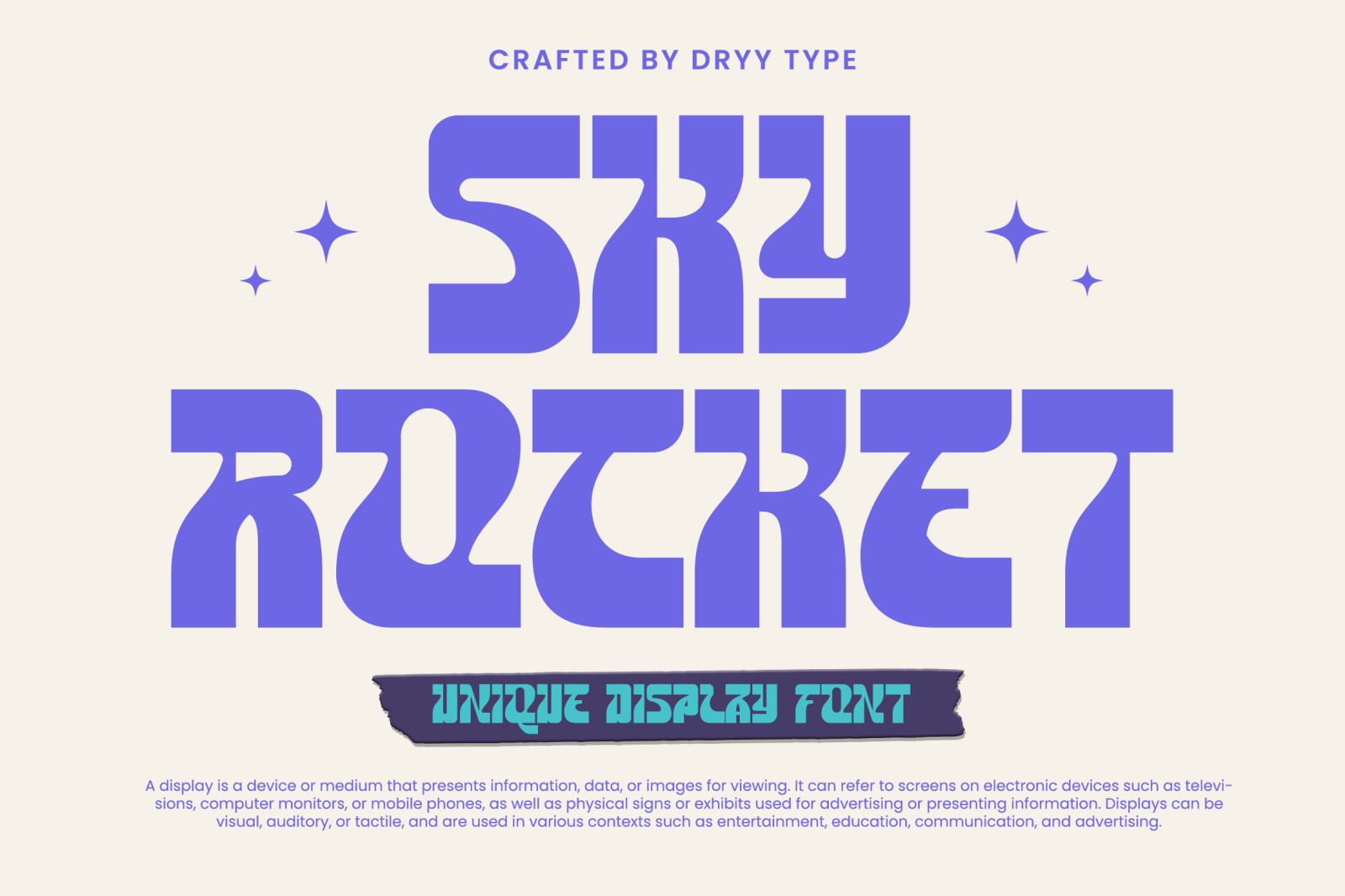 Sky Rocket - Display Typeface Sky Rocket - Display Typeface