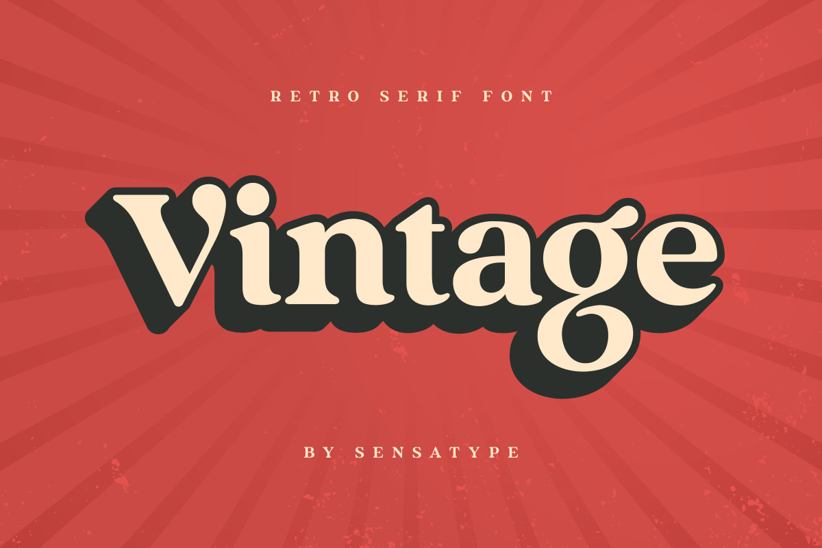 Vintage - Retro Serif Font