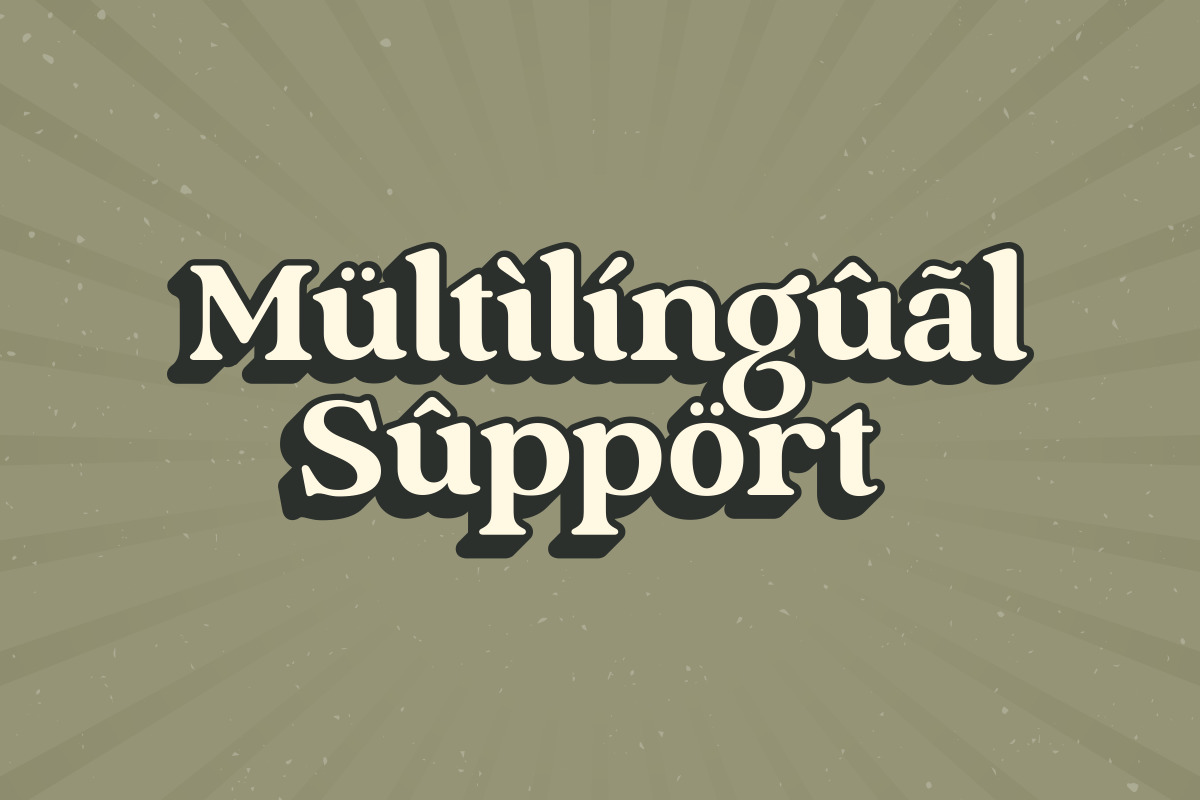 Vintage - Retro Serif Font Vintage - Retro Serif Font