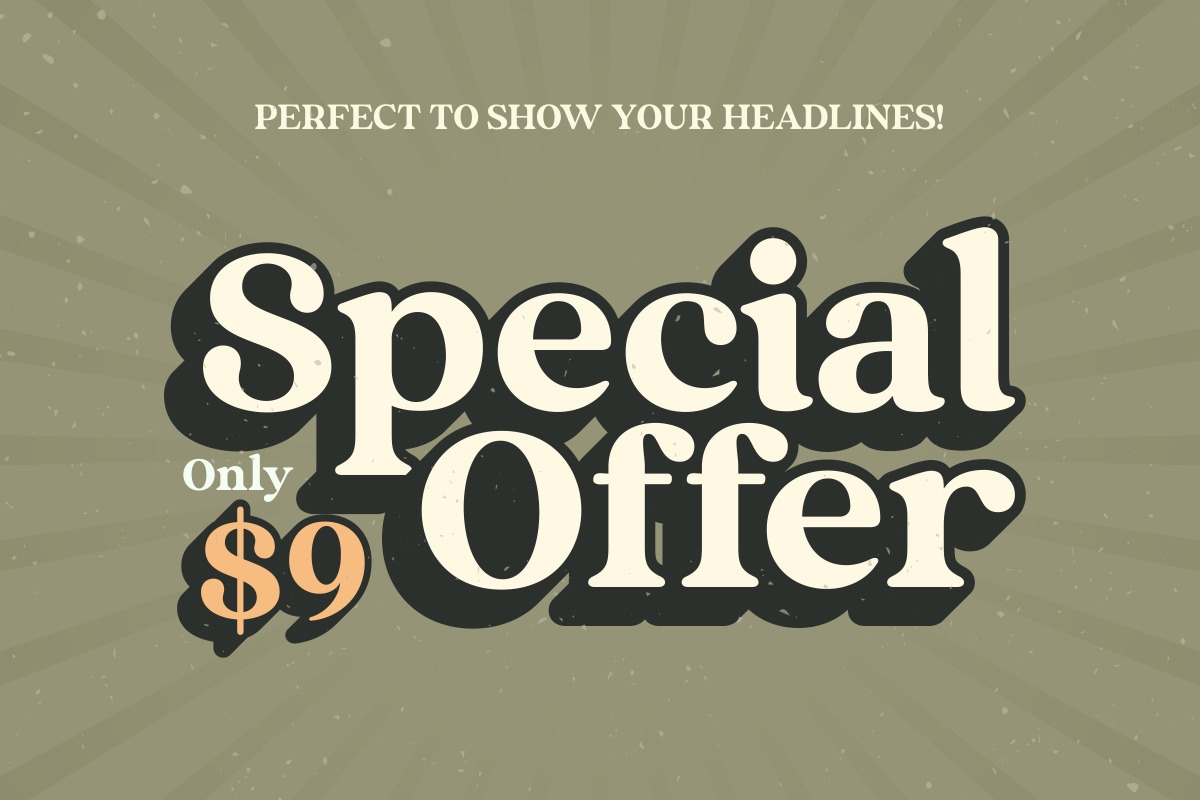 Vintage - Retro Serif Font Vintage - Retro Serif Font
