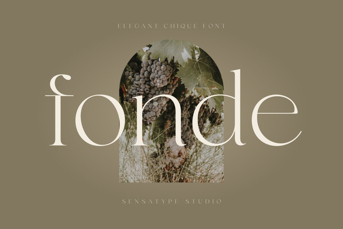 Fonde - elegant chic font