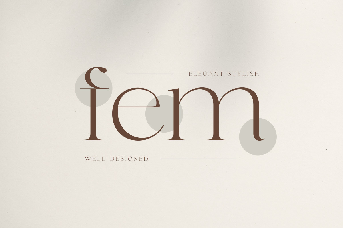 Fonde - elegant chic font