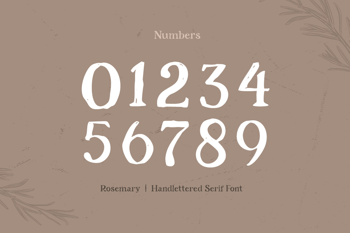 Rosemary - Handlettered Serif Font Rosemary - Handlettered Serif Font