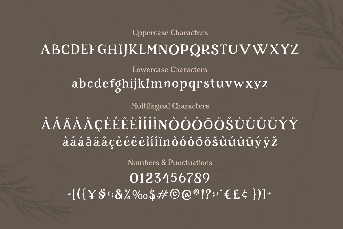 Rosemary - Handlettered Serif Font Rosemary - Handlettered Serif Font