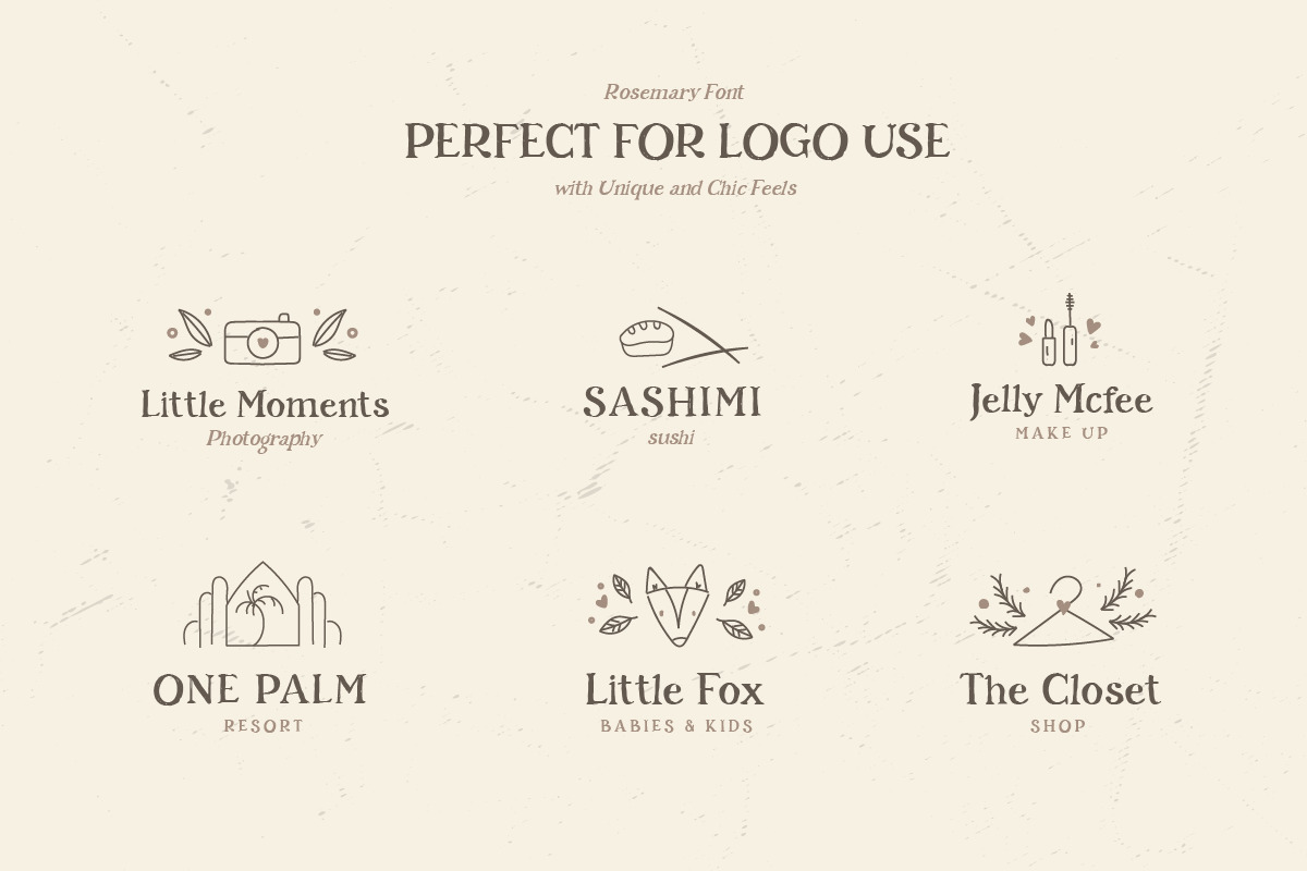 Rosemary - Handlettered Serif Font Rosemary - Handlettered Serif Font