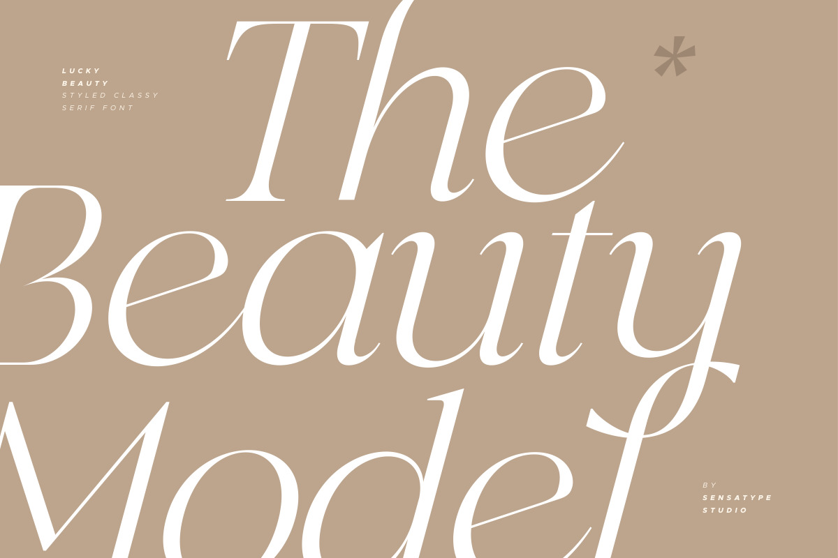 Lucky Beauty - Styled Classy Serif Lucky Beauty - Styled Classy Serif