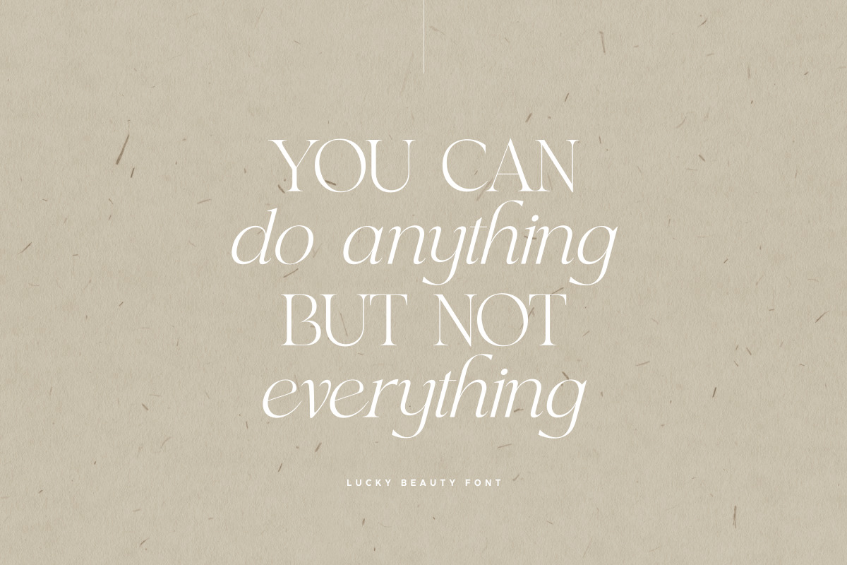 Lucky Beauty - Styled Classy Serif Lucky Beauty - Styled Classy Serif
