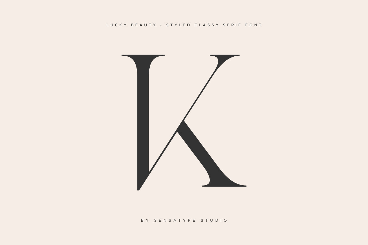 Lucky Beauty - Styled Classy Serif Lucky Beauty - Styled Classy Serif